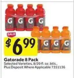 Stop&Shop Gatorade 8-Pack offer