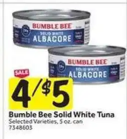 Stop&Shop Bumble Bee Solid White Tuna offer