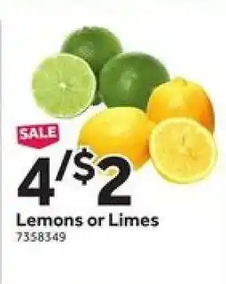 Stop&Shop Lemons Or Limes offer