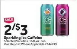 Stop&Shop Sparkling Ice + Caffeine offer