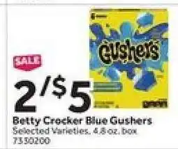 Stop&Shop Betty Crocker Blue Gushers offer