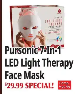 Ocean State Job Lot Pursonic 7-In-1 LED Light Therapy Face Mask offer