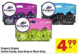 Albertsons Grapery grapes cotton candy, gum drop or moon drop offer