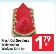 Albertsons Fresh cut seedless, watermelon wedges offer