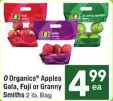 Albertsons 0 Organics Apples Gala, Fuji or Granny Smiths offer