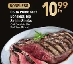 Albertsons USDA Prime Beef Boneless Top Sirloin Steaks offer