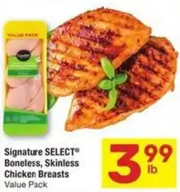 Albertsons Signature select boneless, skinless chicken breasts offer