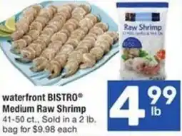 Albertsons Waterfront bistro medium raw shrimp offer
