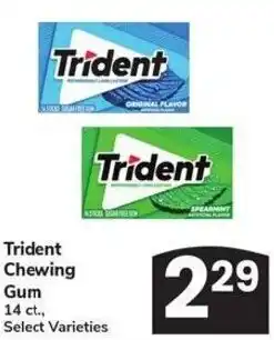 Albertsons Trident chewing gum offer