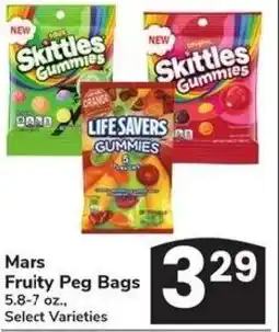 Albertsons Mars Fruity Peg Bags offer