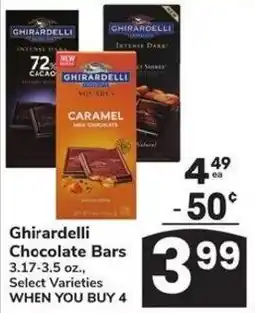 Albertsons Ghirardelli Chocolate Bars offer