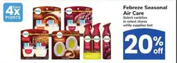 Albertsons Febreze Seasonal Air Care offer