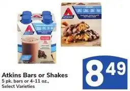 Albertsons Atkins Bars or Shakes offer