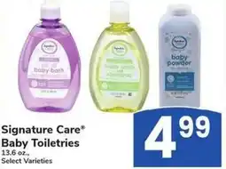 Albertsons Signature Care Baby Toiletries offer