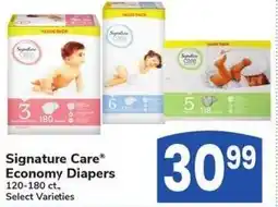 Albertsons Signature Care Economy Diapers offer