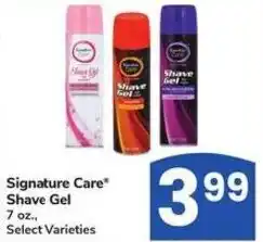 Albertsons Signature Care Shave Gel offer