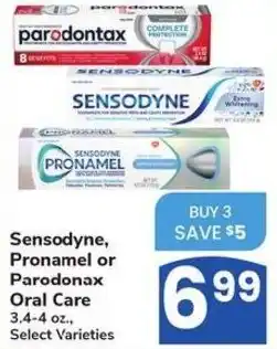 Albertsons Sensodyne, Pronamel or Parodonax Oral Care offer