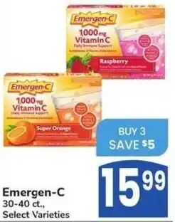 Albertsons Emergen-C 30-40 ct. offer