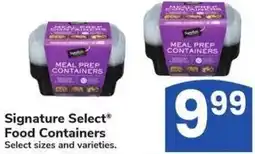 Albertsons Signature Select Food Containers offer
