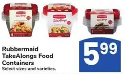 Albertsons Rubbermaid TakeAlongs Food Containers offer