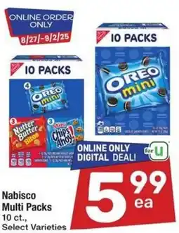 Albertsons Nabisco Multi Packs offer