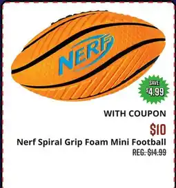 Big 5 Nerf Spiral Grip Foam Mini Football offer