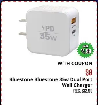 Big 5 Bluestone Bluestone 35w Dual Port Wall Charger offer