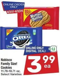 Albertsons Nabisco Family Size! Cookies offer