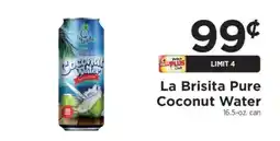 ShopRite La Brisita Pure Coconut Water offer