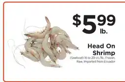 ShopRite Head on Shrimp offer