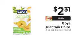 ShopRite Goya Plantain Chips offer