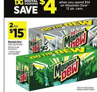 Dollar General Mountain Dew offer