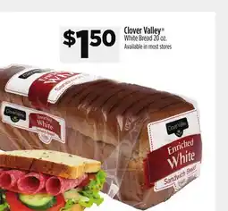 Dollar General Clover Valley White Bread offer
