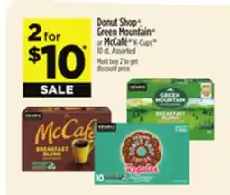 Dollar General Donut Shop , Green Mountain or McCafé K-Cups offer