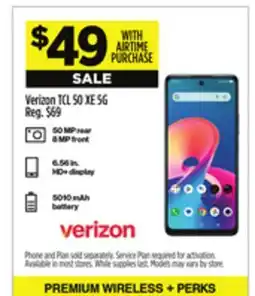 Dollar General Verizon TCL 50 XE 5G offer