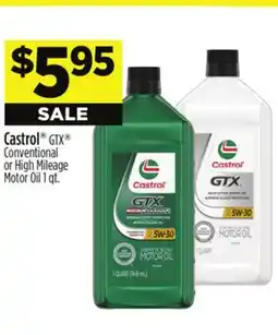 Dollar General Castrol GTX Conventional or High Mileage Motor Oil offer