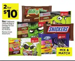 Dollar General Mars Halloween Candy Mix Bags or Everyday Fun Size Candy Bags offer
