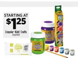 Dollar General Crayola Kids' Crafts offer