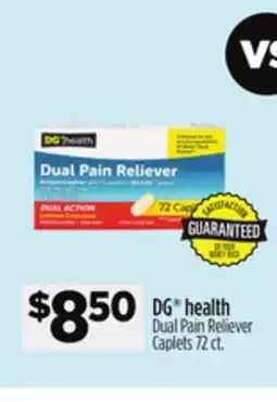 Dollar General DG health Dual Pain Reliever Caplets offer