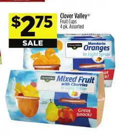 Dollar General Clover Valley Fruit Cups offer