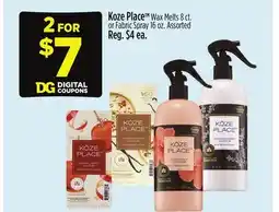 Dollar General Koze Place Wax Melts offer