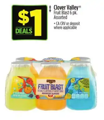 Dollar General Clover Valley Fruit Blast offer