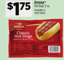 Dollar General Armour Hot Dogs offer