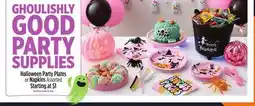 Dollar General Halloween Party Plates or Napkins offer