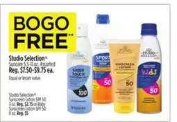 Dollar General Studio Selection Suncare offer