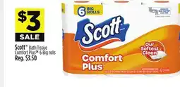 Dollar General Scott Bath Tissue Comfort Plus offer