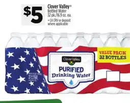Dollar General Clover Valley Bottled Water offer