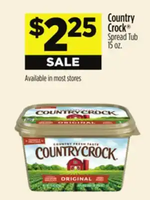 Dollar General Country Crock Spread Tub offer
