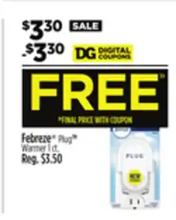Dollar General Febreze Plug Warmer offer