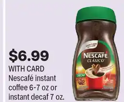 CVS Nescafé instant coffee 6-7 oz or instant decaf 7 oz offer
